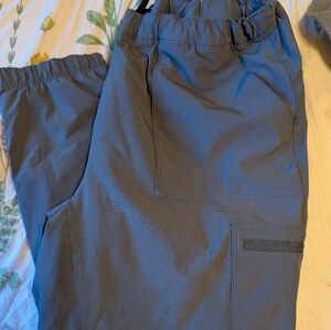Eddie Bauer Grey Blue Fleece-Lined Pants